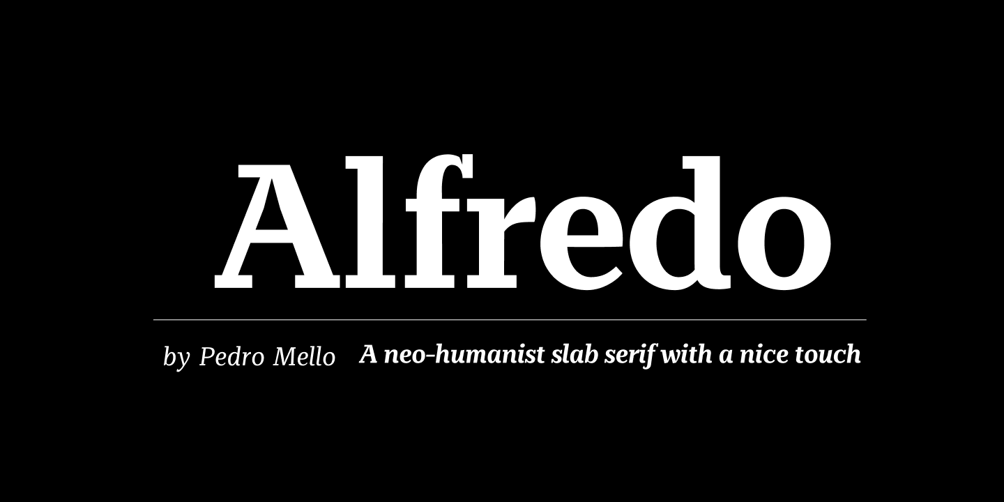 Beispiel einer Alfredo-Schriftart